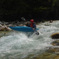 Wildwasser Jugend an der Soca